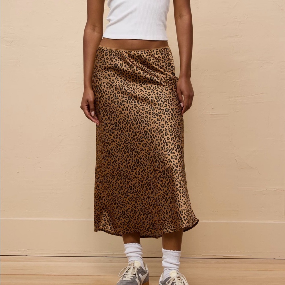 Leopard Slip Skirt